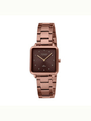 Strand By Obaku Rim Brown Quartz Women's Watch - S718LXNNSN