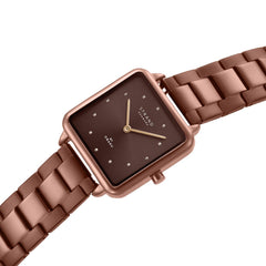 Strand By Obaku Rim Brown Quartz Women's Watch - S718LXNNSN