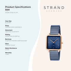 Strand By Obaku Rim Ocean Quartz Women's Watch - S718LXVLML