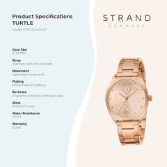 Strand By Obaku Turtle Rosette Quartz Women's Watch - S719LXVVSV-DT