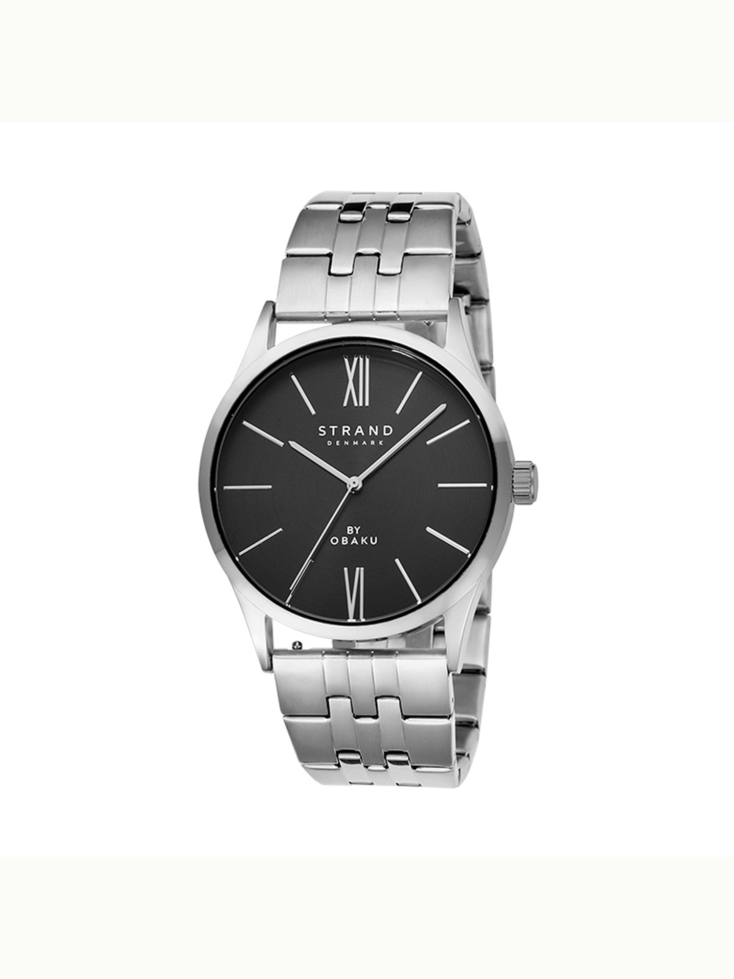Strand By Obaku Bradford Blacksteel Quartz Men's Watch - S720GXCBSC