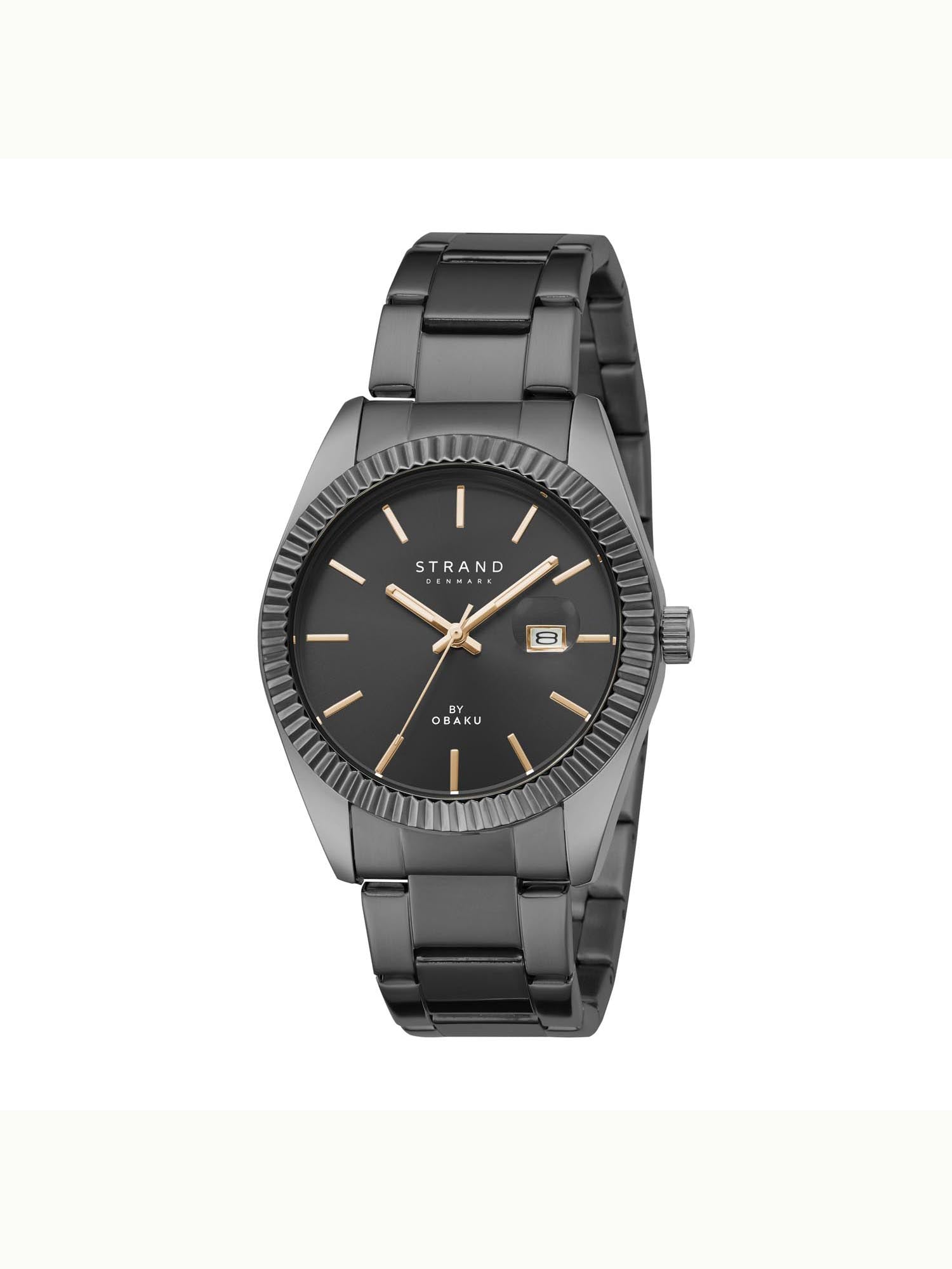 Strand By Obaku Wellington Dark Quartz Men's Watch - S721GDBBSB-DS