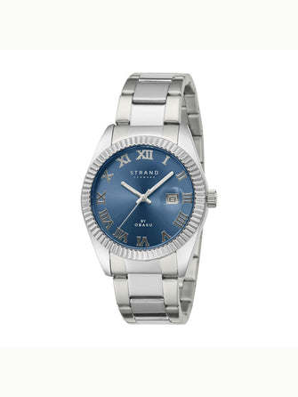 Strand By Obaku Delmore Denim Quartz Men's Watch - S721GDCLSC