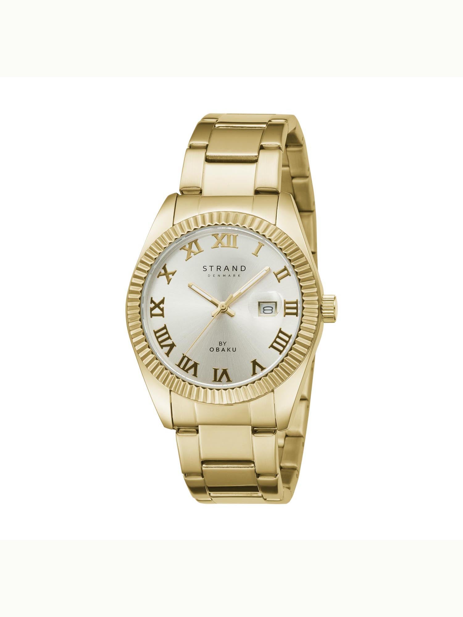 Strand By Obaku Delmore Cider Quartz Men's Watch - S721GDGGSG