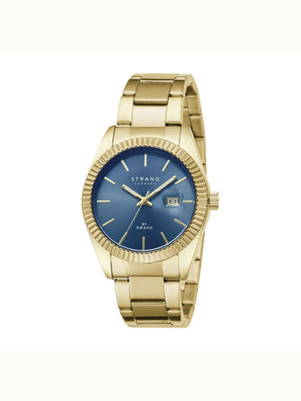 Strand By Obaku Wellington Beryl Quartz Men's Watch - S721GDGLSG-DS