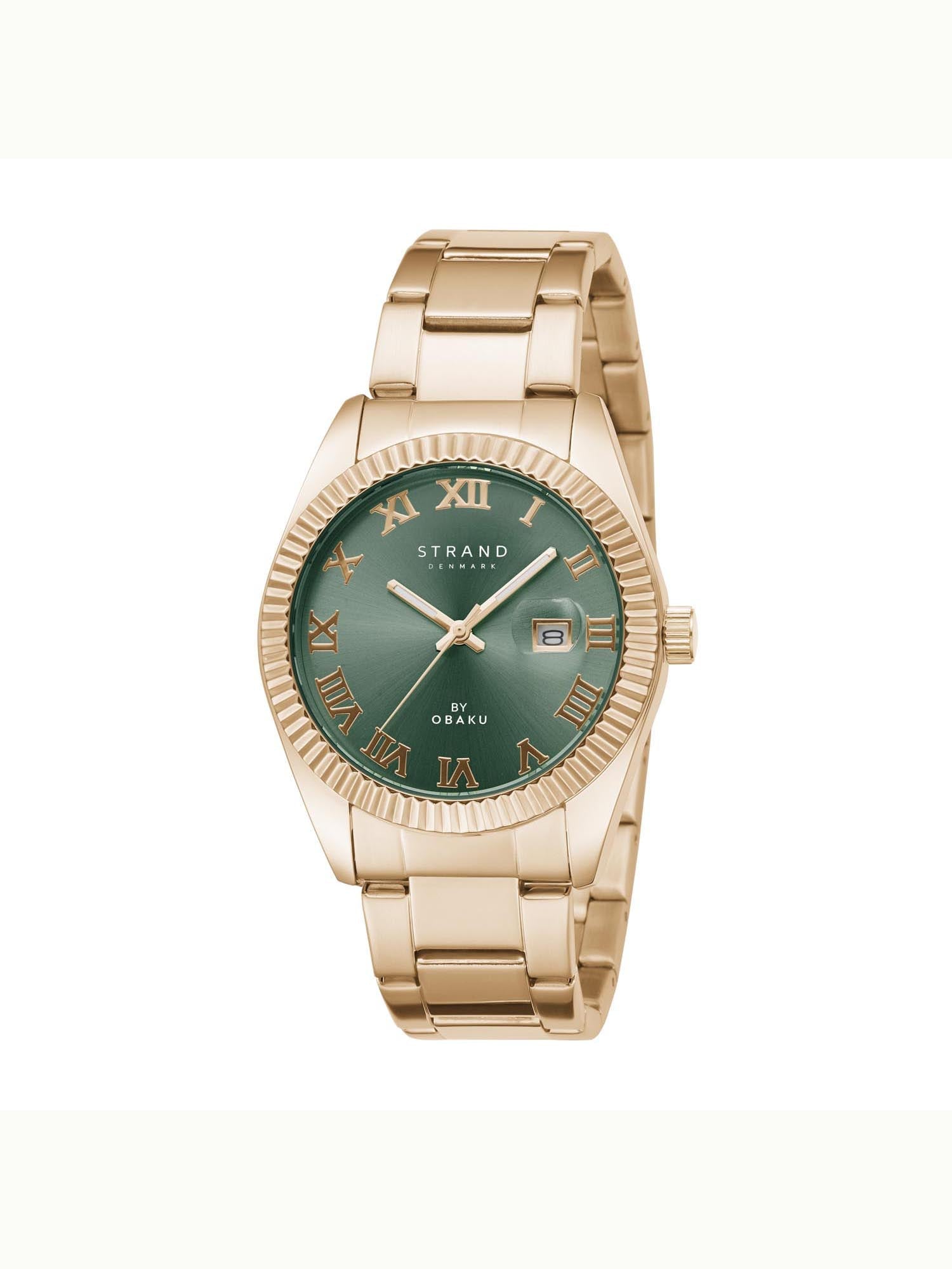 Strand By Obaku Delmore Mint Quartz Men's Watch - S721GDVESV
