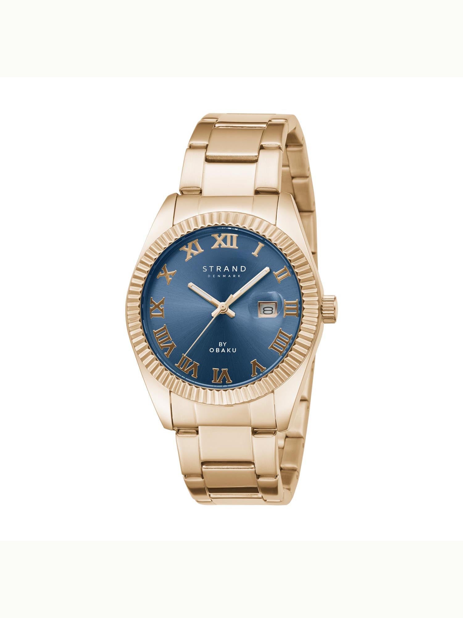 Strand By Obaku Delmore Lapis Quartz Men's Watch - S721GDVLSV