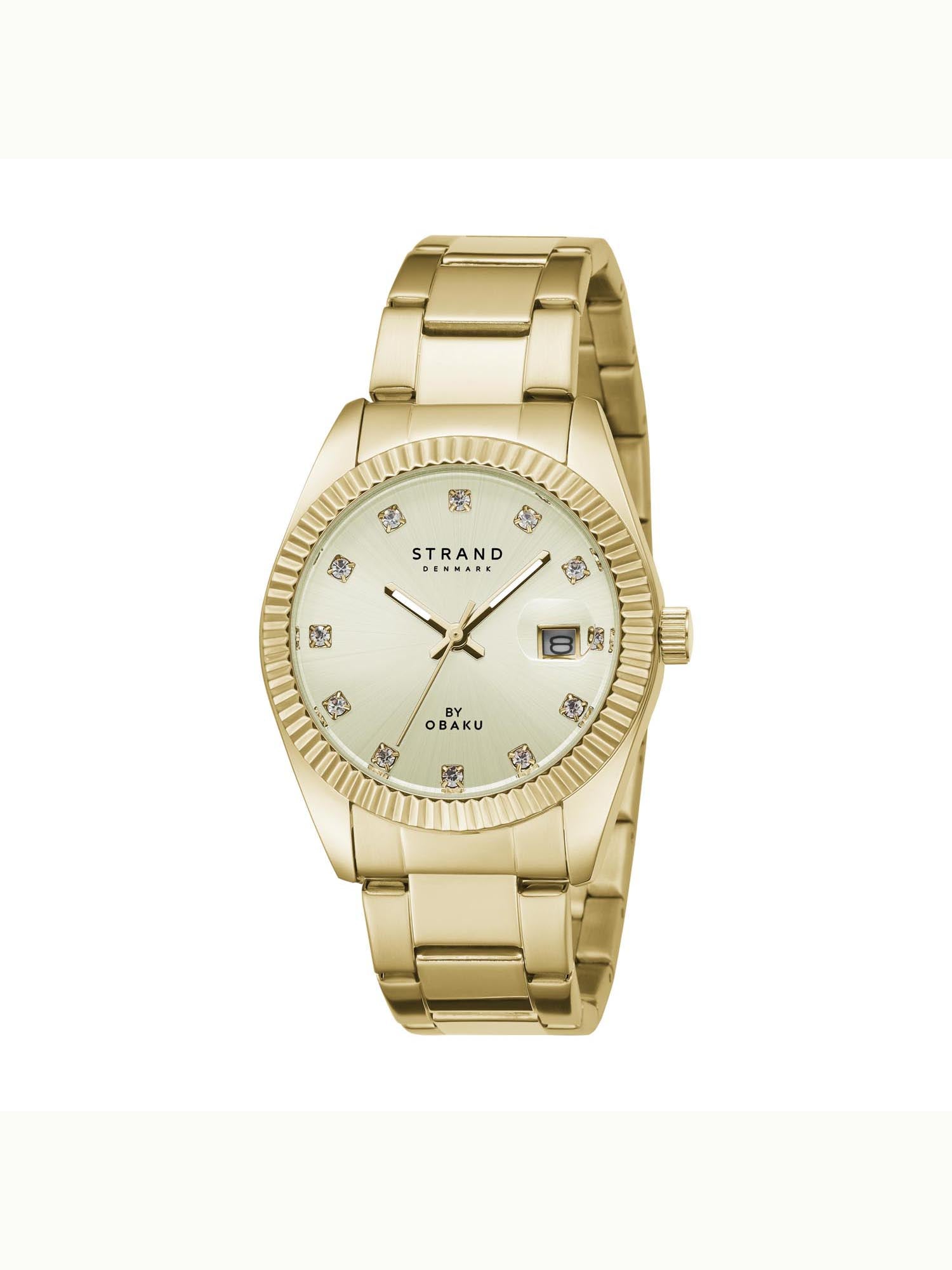 Strand By Obaku Delmore Mini Cider Quartz Women's Watch - S721LDGGSG
