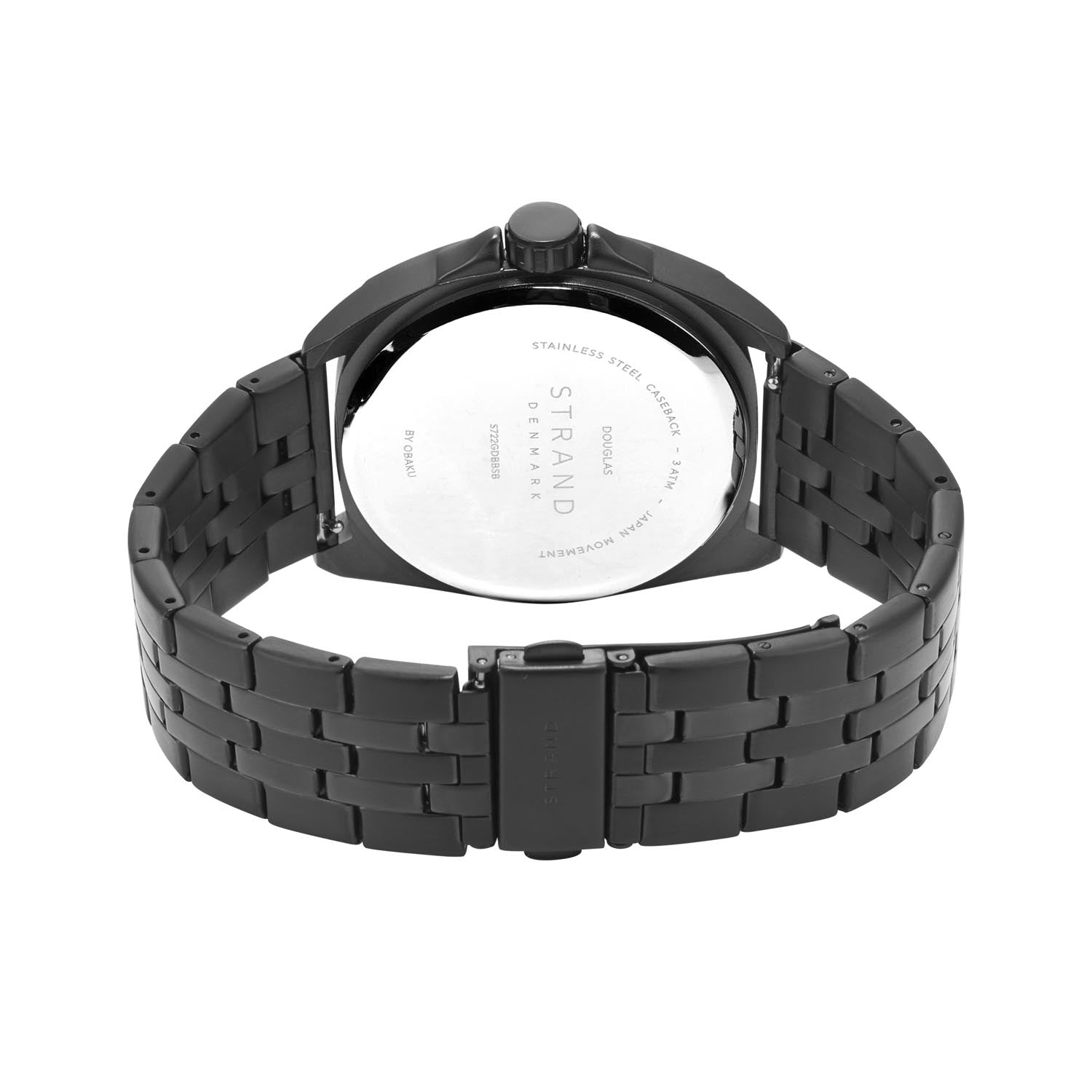Strand By Obaku Douglas Dark Quartz Men's Watch - S722GDBBSB