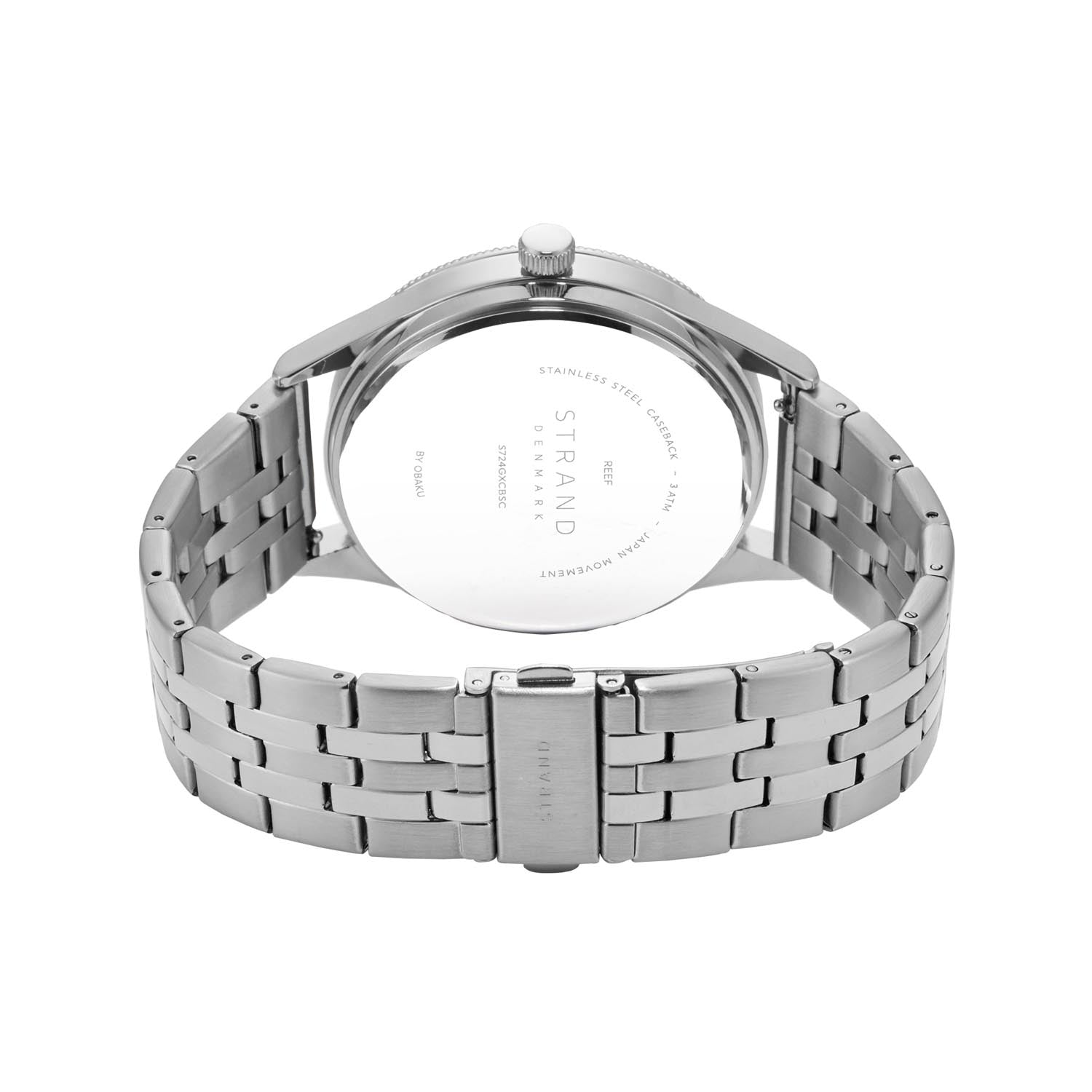 Strand By Obaku Reef Blacksteel Quartz Men's Watch - S724GXCBSC