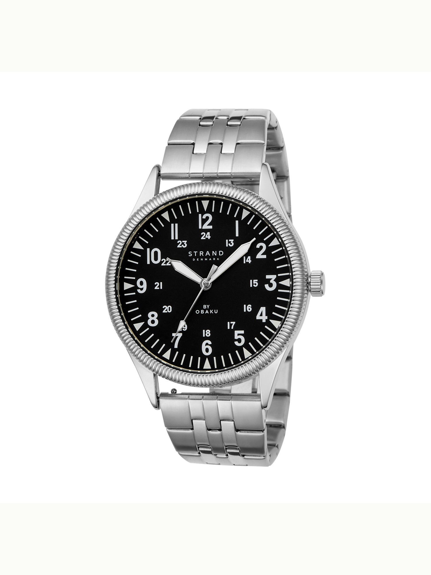 Strand By Obaku Reef Blacksteel Quartz Men's Watch - S724GXCBSC