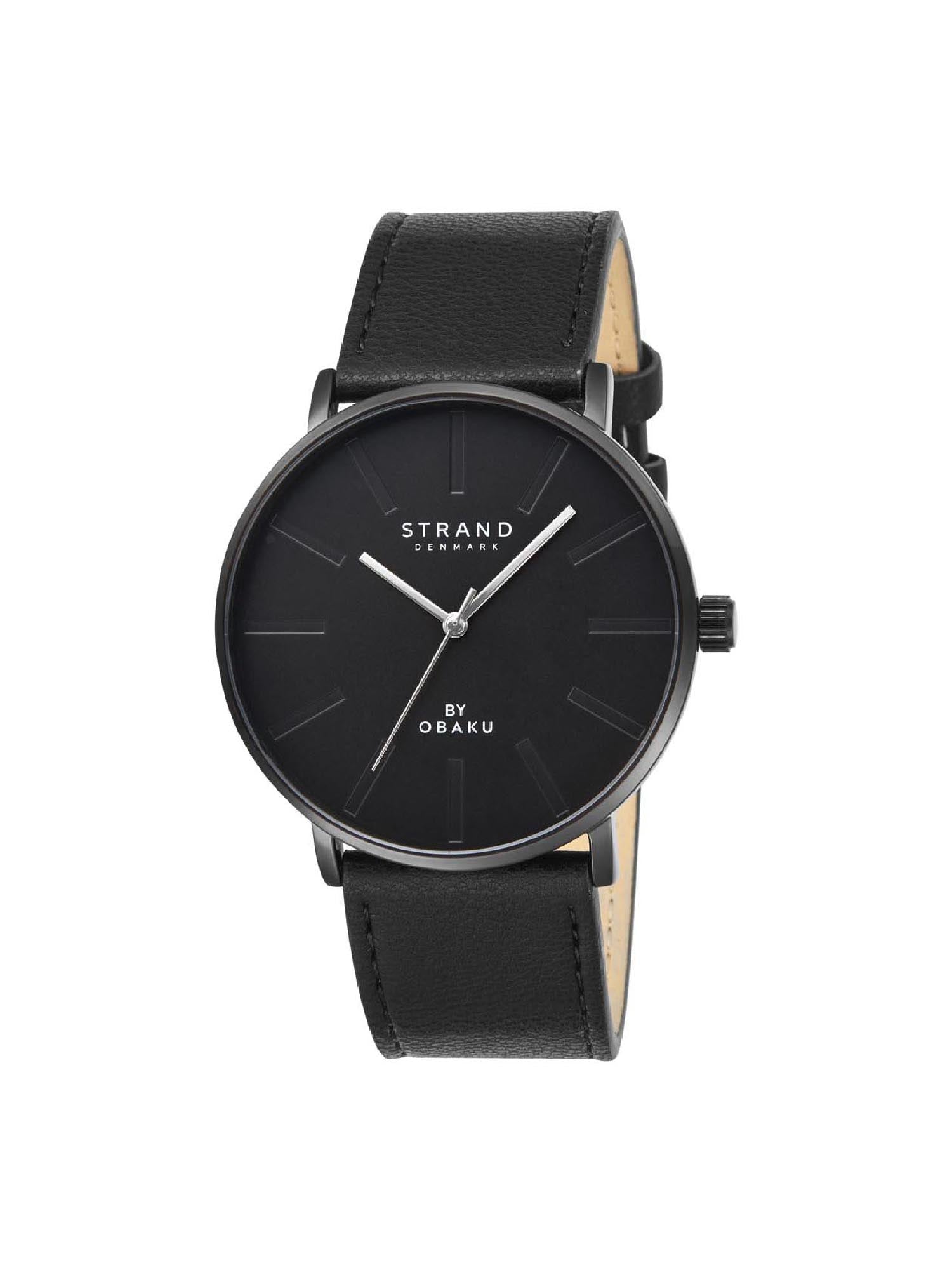 Strand By Obaku Locklyn Ebony Quartz Men's Watch - S725GXBBRB