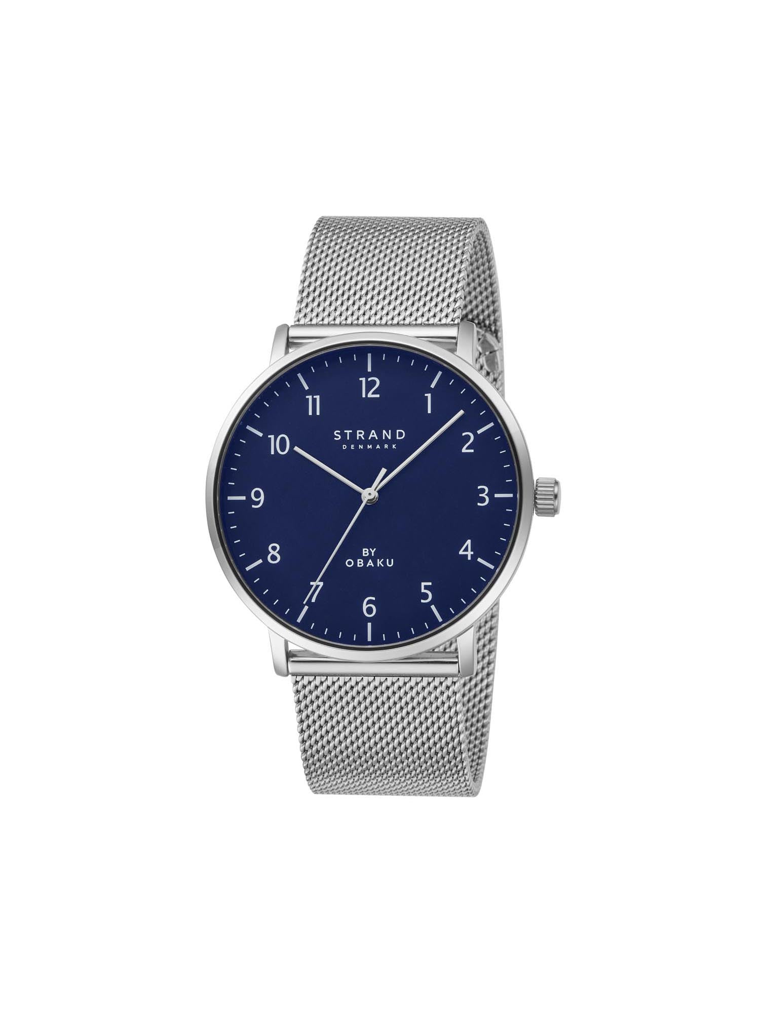 Strand By Obaku Locklyn Cyan Quartz Men's Watch - S725GXCLMC