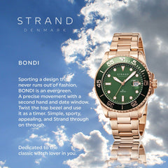 Strand By Obaku Bondi Mint Quartz Men's Watch - S727GDVESV