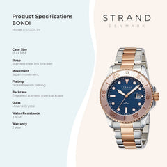 Strand By Obaku Bondi Moonight Quartz Men's Watch - S727GDZLSH