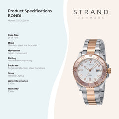 Strand By Obaku Bondi Cherrywood Quartz Men's Watch - S727GDZWSH