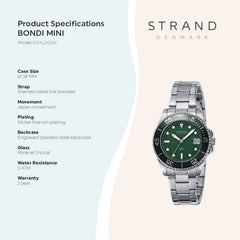 Strand By Obaku Bondi Mini Jade Quartz Women's Watch - S727LDCESC