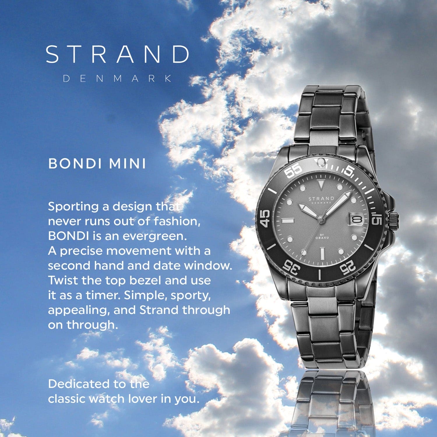 Strand By Obaku Bondi Mini Ash Quartz Women's Watch - S727LDUUSU