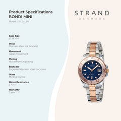 Strand By Obaku Bondi Mini Moonight Quartz Women's Watch - S727LDZLSH