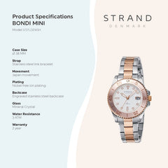 Strand By Obaku Bondi Mini Cherrywood Quartz Women's Watch - S727LDZWSH