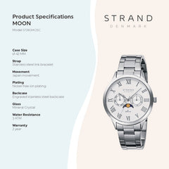 Strand By Obaku Moon Brace Quartz Men's Watch - S728GMCISC
