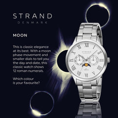 Strand By Obaku Moon Brace Quartz Men's Watch - S728GMCISC