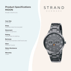 Strand By Obaku Moon Ash Quartz Men's Watch - S728GMUUSU