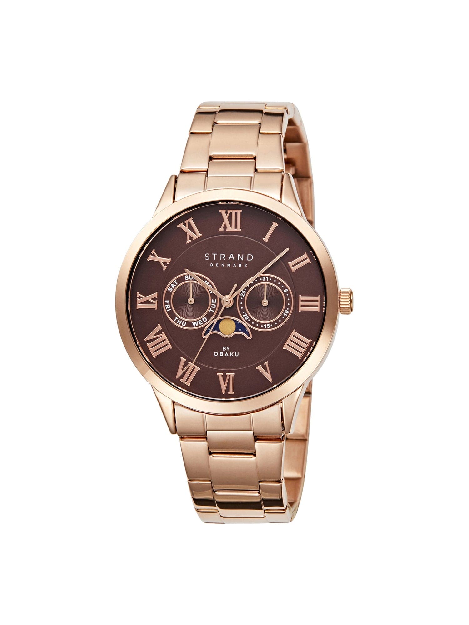Strand By Obaku Moon Coffee Quartz Men's Watch - S728GMVNSV