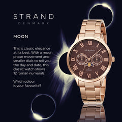 Strand By Obaku Moon Coffee Quartz Men's Watch - S728GMVNSV