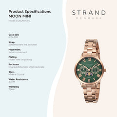 Strand By Obaku Moon Mini Mint Quartz Women's Watch - S728LMVESV