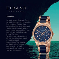 Strand By Obaku Sandy Bahama Multifunction Women's Watch - S729LMVLSL-MC