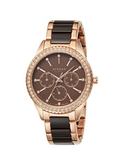 Strand By Obaku Sandy Coffee Multifunction Women's Watch - S729LMVNSN-MC