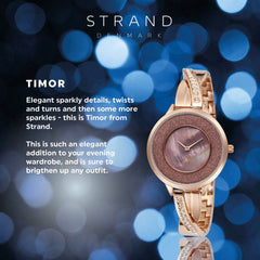 Strand By Obaku Timor Coffee Quartz Women's Watch - S730LXXNSV