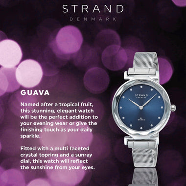 Strand By Obaku Guava Cyan Quartz Women's Watch - S731LXCLMC