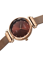Strand By Obaku Guava Walnut Quartz Women's Watch - S731LXVNMN