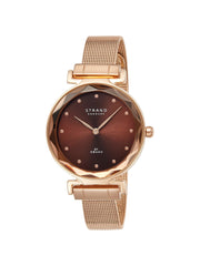 Strand By Obaku Guava Walnut Quartz Women's Watch - S731LXVNMN