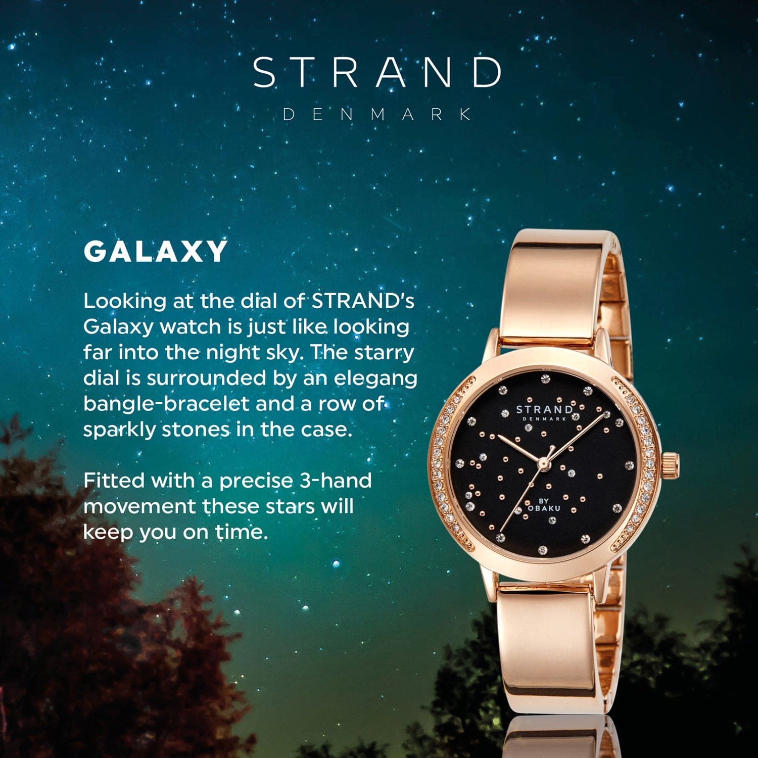 Strand By Obaku Galaxy Merlot Quartz Women's Watch - S732LHVBSV