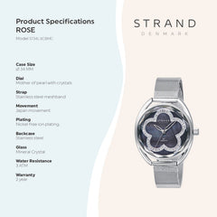 Strand By Obaku Rose Onyx Quartz Women's Watch - S734LXCBMC