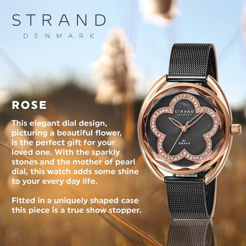 Strand By Obaku Rose Night Quartz Women's Watch - S734LXVBMB