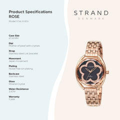 Strand By Obaku Rose Merlot Quartz MOP Women's Watch - S734LXVBSV
