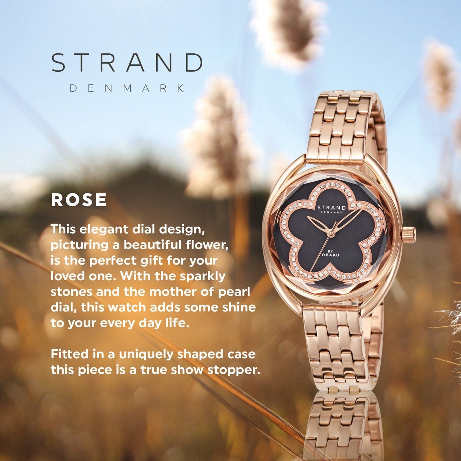 Strand By Obaku Rose Merlot Quartz MOP Women's Watch - S734LXVBSV
