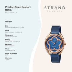 Strand By Obaku Rose Ocean Quartz Women's Watch - S734LXVLML