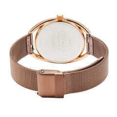 Strand By Obaku Rose Walnut Quartz Women's Watch - S734LXVNMN