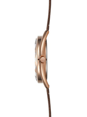 Strand By Obaku Rose Walnut Quartz Women's Watch - S734LXVNMN