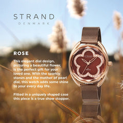 Strand By Obaku Rose Walnut Quartz Women's Watch - S734LXVNMN