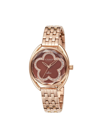 Strand By Obaku Rose Coffee Quartz MOP Women's Watch - S734LXVNSV