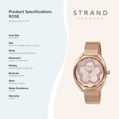 Strand By Obaku Rose Roses Quartz Women's Watch - S734LXVVMV