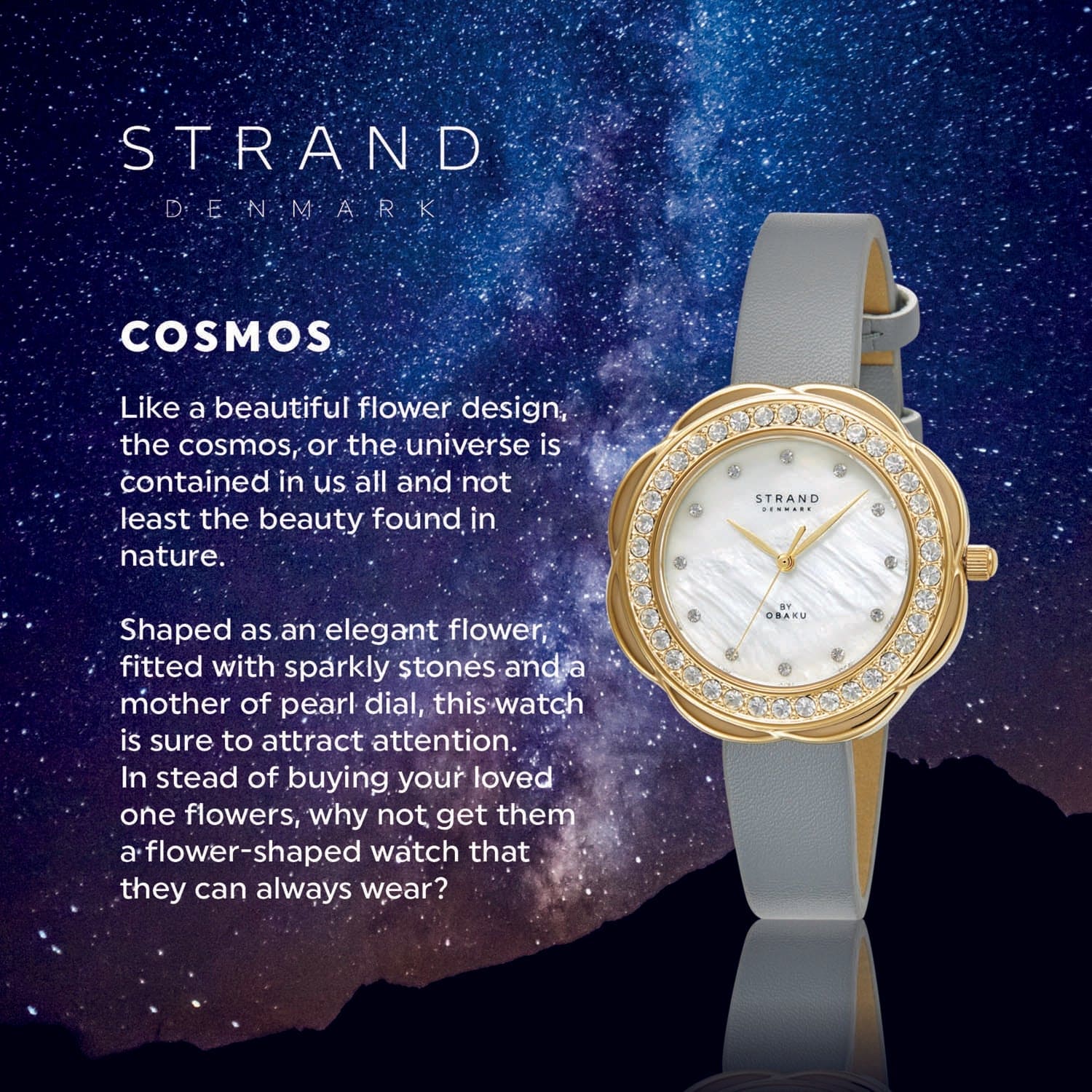 Strand By Obaku Cosmos Claret Quartz MOP Women's Watch - S735LXGWVJ