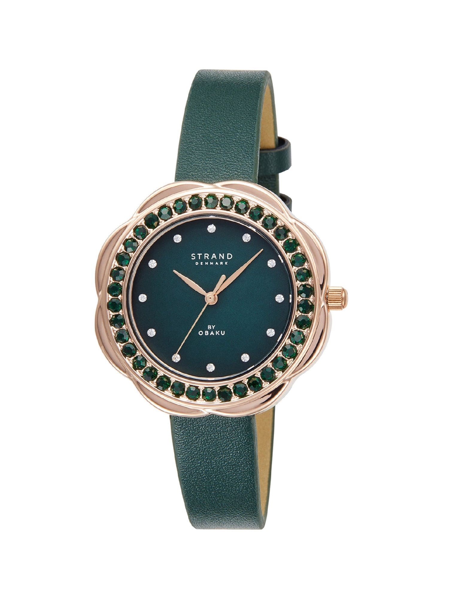 Strand By Obaku Cosmos Moss Quartz MOP Women's Watch - S735LXVEVE-CSE