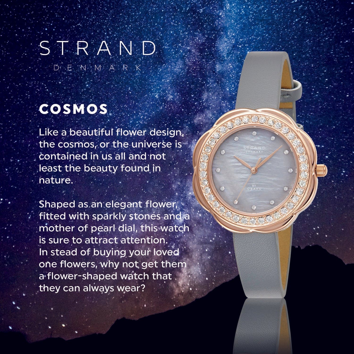 Strand By Obaku Cosmos Pebble Quartz MOP Women's Watch - S735LXVJVJ